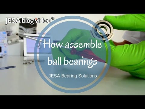 How assemble ball bearings