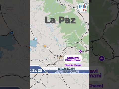 Derrumbes bloquean la ruta Unduavi–Chulumani