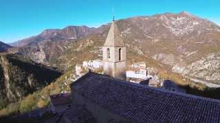 preview picture of video 'Malaussène village en drone - Le patrimoine des Alpes Maritimes 06 vu du ciel - Drone in Nice - DN'