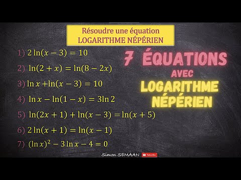 Solving an equation containing natural logarithms - Solved Exercises - Baccalaureate Final Year