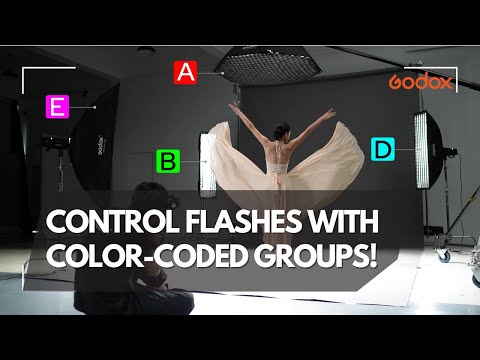 Control multiple flashes with color-coded groups! 🚦 Godox X3 & Godox AD600ProII