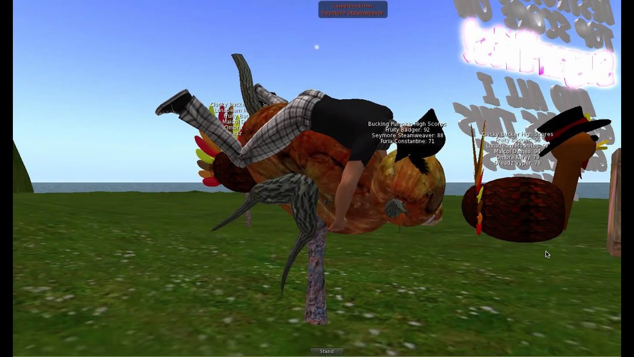 The Pumpkin Bucker! Grid Famous - Second Life