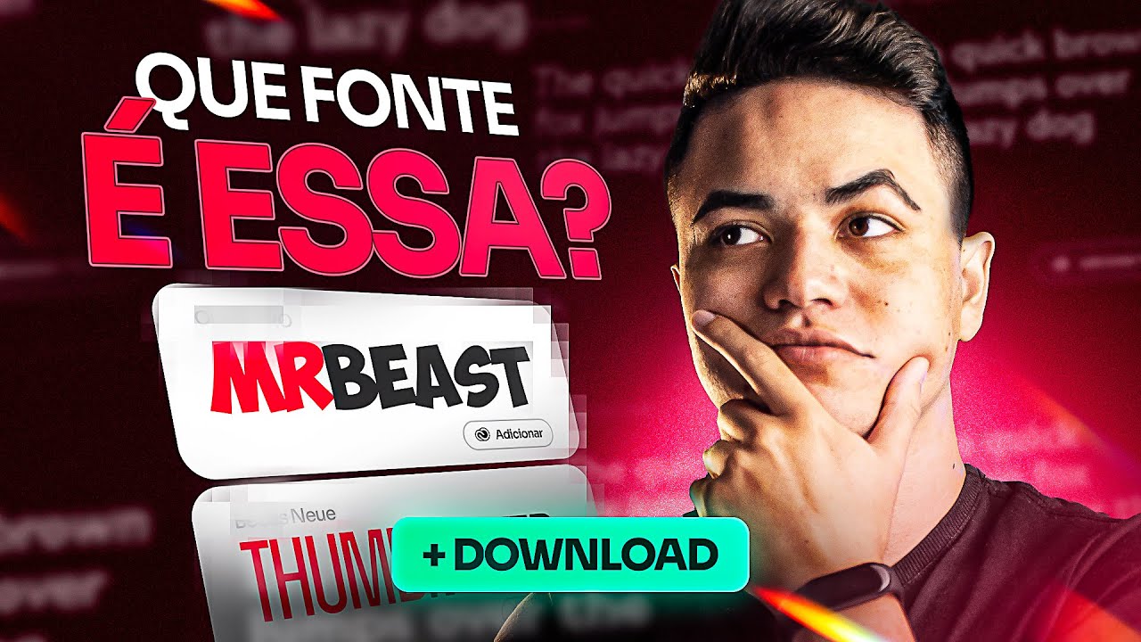 As melhores FONTES para THUMBNAILS! |+ Download Grátis