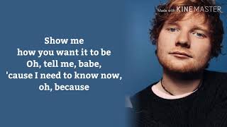 Ed Sheeran - Baby One More Time lyrics