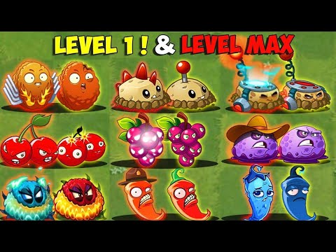 Every BOOMB Plants Level 1 vs Max Level - Pvz 2 Discovery Plant vs Plant