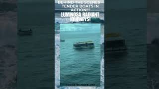 LUMINOSA TENDER BOAT IN ACTION: #cruiseexperiences #cruiselife #travel #cruiseadventures
