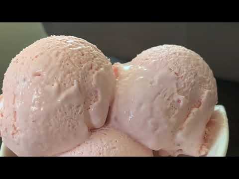Strawberry ice cream/ jam ice cream/ 3 ingredients ice cream recipe