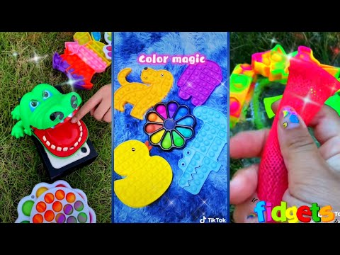 POP IT ASMR FIDGET TOYS SIMPLE DIMPLE COMPILATION SATISFYING #tiktok #fidget *114