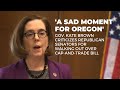 'Sad moment for Oregon': Gov. Kate Brown blasts GOP senators for boycotting over climate change bill