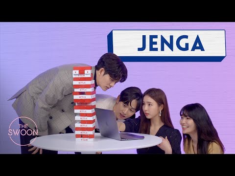 Cast of Run On plays Jenga [ENG SUB]