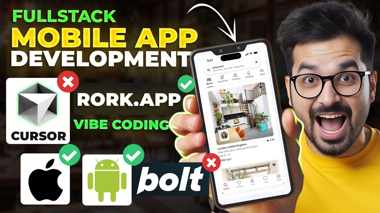 RORK.app: FREE AI Code Editor for Full Stack Mobile App development -React Native EXPO - Vibe coding