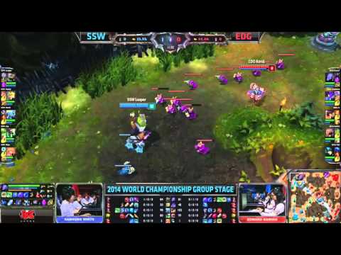 [LoLByTheNumbers] SSW vs EDG Game 2, Video Analysis - Worlds Group Stage