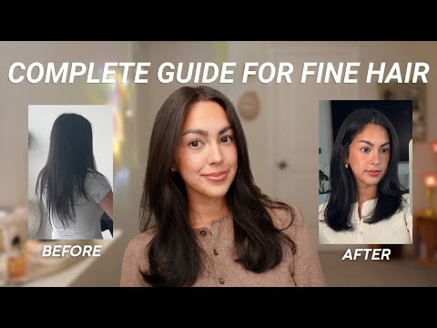 the ONLY guide you'll need for fine hair! - products, tips, hair styling routines (blowout and wavy)