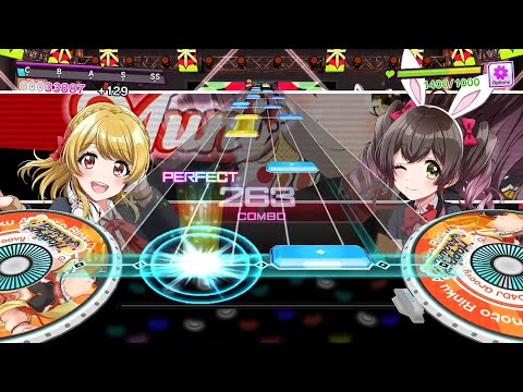 「D4DJ Groovy Mix」Happy Around!「Dig Delight!」Gameplay Video - YouTube