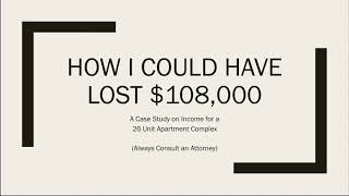 WOLLASTON WEDNESDAY #20: How I Could Have Lost $108,000