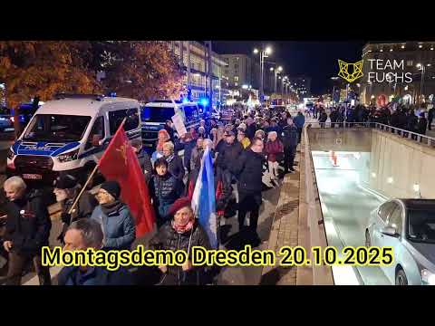 Montagsdemo Dresden 20.10.2025