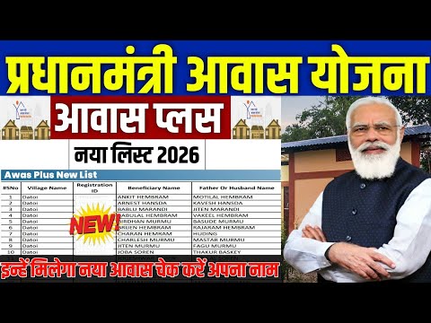 🏠 PMAYG Awaas Plus नया लिस्ट 2026 | pradhan mantri awas yojana 2026 | pm awas yojana list 2026