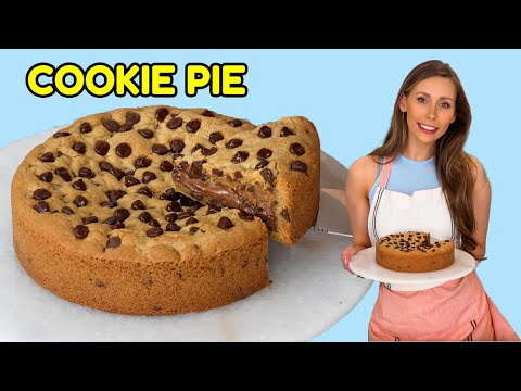 The Best Nutella Cookie Pie Recipe! Easy Tutorial!