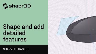 Shape and add detailed features: Motorcycle Gas Tank, part 2 | Shapr3D Basics