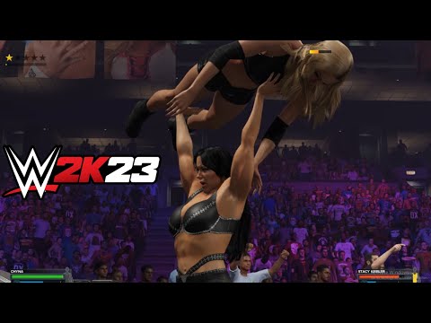 High-Flying Spectacle: Chyna vs. Stacy Keibler - WWE 2K23 Dream Match | WWE 2k23 Diva Gameplay
