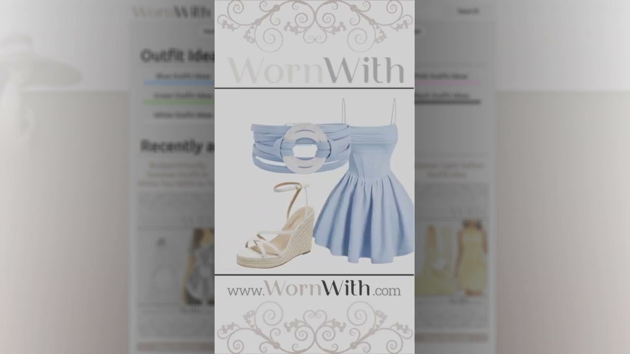 Blue Summer Outfit Idea Blue Trendy Outfit Idea to Try this Summer