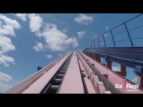 On-ride point of view of Ride of Steel
