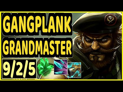 GANGPLANK - 9/2/5 KDA GAMEPLAY - KR Ranked GRANDMASTER