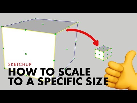 How to Scale to a Specific Size in Sketchup