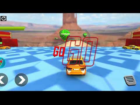 Impossible Stunt Car Tracks 3D: Green Car Driving Stunts Levels 13 & 14 - Android GamePlay
