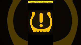 Meaning of lights on instrument cluster | Meaning of sign on dashboard#automotive #carknowledge #car