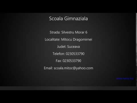 Scoala Gimnaziala Mitocu Dragomirnei