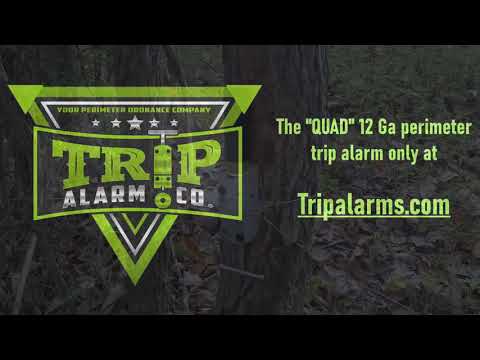 The QUAD 12 Ga trip alarm Set-up - Only at TripAlarms.com