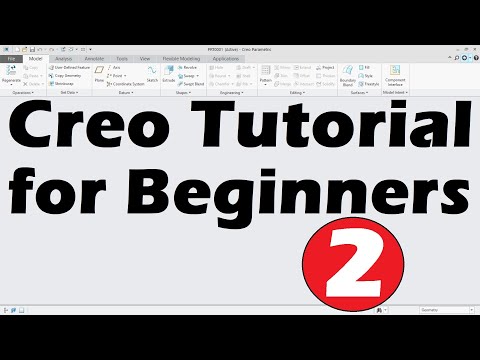 Creo Tutorial for Beginners 1 Creo Basics Tutorial Creo Sketch Tutorial