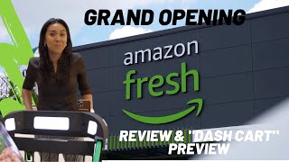 Inside the NEW Amazon Fresh "DASH CART" grocery store (Franconia Springfield, Virginia)