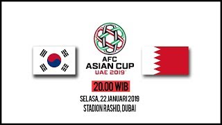 Link Live Streaming Piala Asia 2019 Korea Selatan Vs Bahrain, Selasa Pukul 20.00 WIB