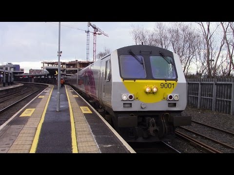 NIR 201 Class loco 209 + Enteprise Train - City Hospital & Belfast Central 8/2/17 & 10/2/17