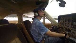 2 Trips around the pattern at Nashua (ASH) in a Cessna Cardinal RG