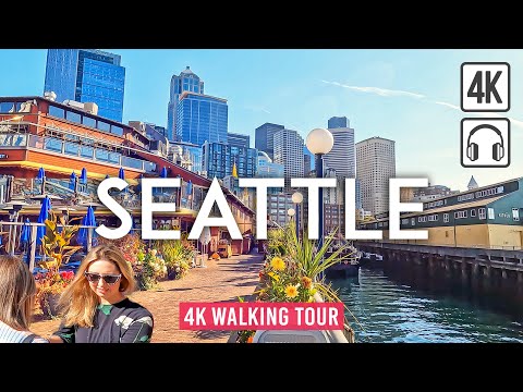 Seattle 4K Walking Tour - Captions & Immersive Sound [4K Ultra HD/60fps]