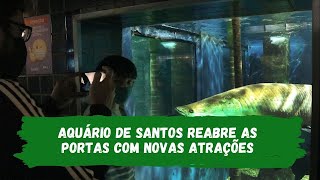 Aquário de Santos reabre as portas com novas atrações