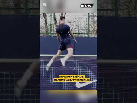 📸Watch Benjamin Šeško’s INSANE Header in Training! Man United’s New Striker Means Business! 🔥#epl