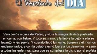 Miniatura del video: El versiculo del dia .com - Mateo 8 v14-17