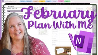 OneNote Digital Planner February Plan With Me
