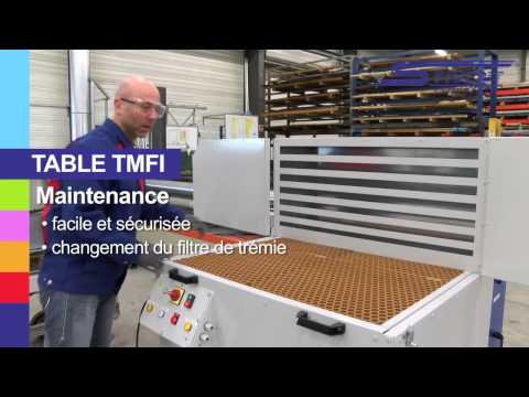 Table aspirante modulable et pratique pour le dépoussiérage - TMFI et TMFI MICRO - Mobile et autonome avec filtration haute performance_2