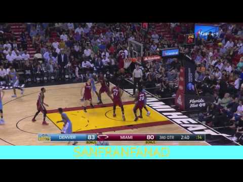 Emmanuel Mudiay vs Heat (2016/03/14) - 23 Pts, 10 Assists!