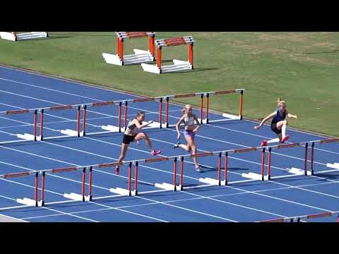 Ht2. 80m Hurdles Girls, Track is Back Series #2,  QSAC, Brisbane 19/09/2020