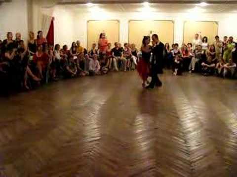  Horacio Godoy  and  Cecilia Garcia  are  dancing  to  a  tango
