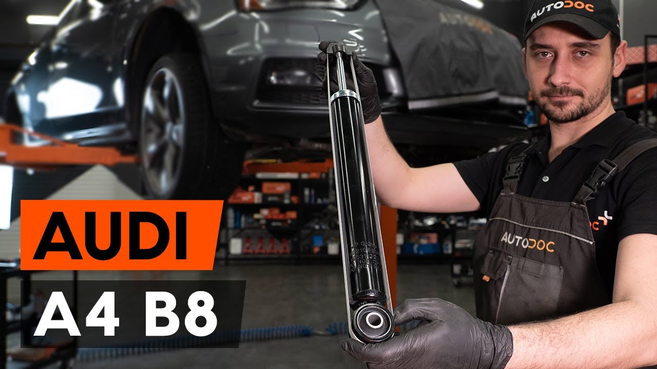 Kako zamenjati avtodel amortizer zadaj na avtu Audi A4 B8 – vodnik menjave