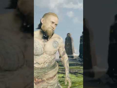 Mimir got kicked in the face by Baldur | God of War
