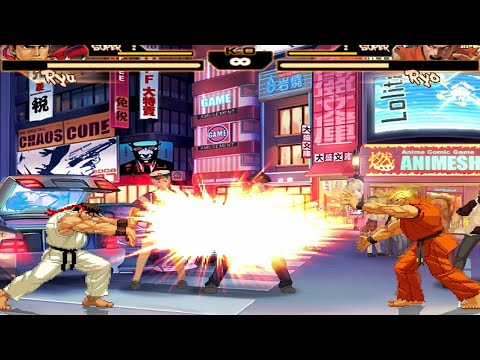 RYO SAKAZAKI VS RYU || Street Fighter Ryo VS King OF Fighter Ryo || Capcom Vs SNK || Intense Fight