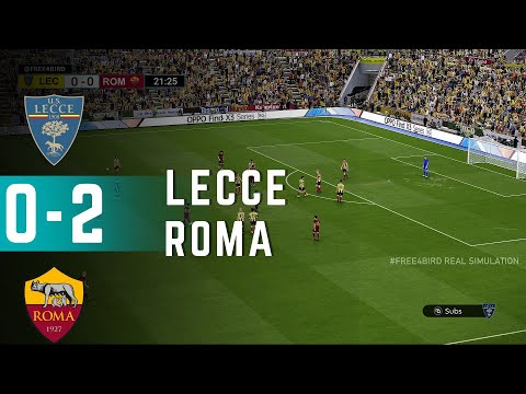 Lecce 0 vs 2 Roma |  Serie A 2026 | Simulazione